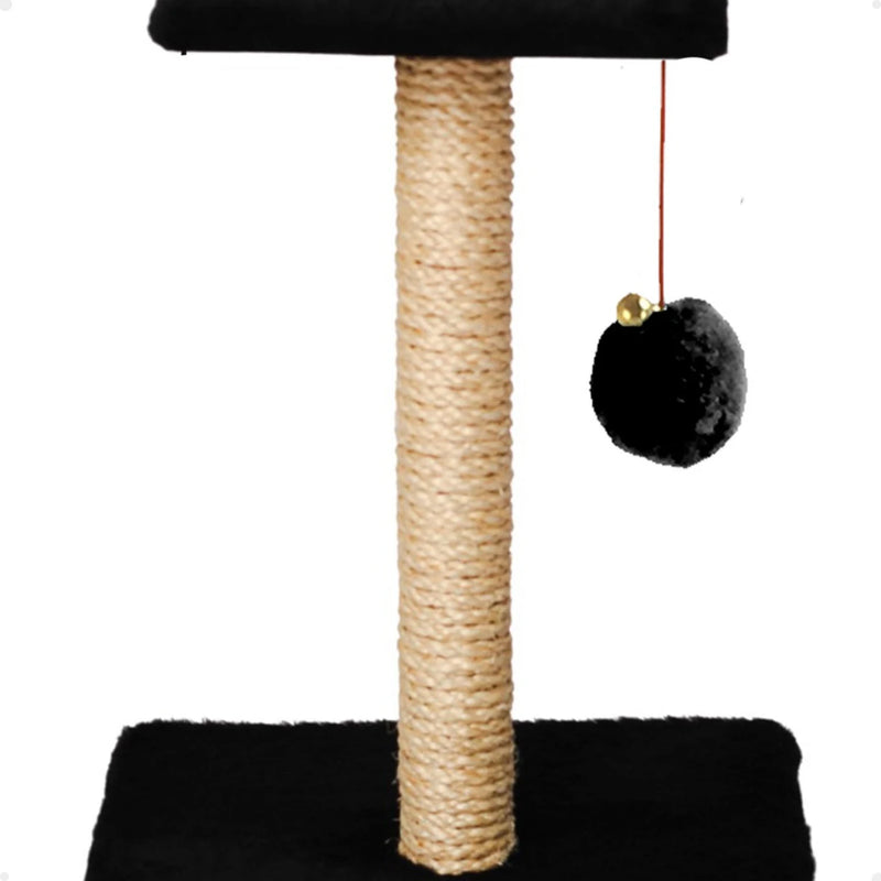 Cat Cat Scratcher Sisal Post Square with Pompom Plush Toy Guizo Scratching Pet Cat Claw Column GT6315