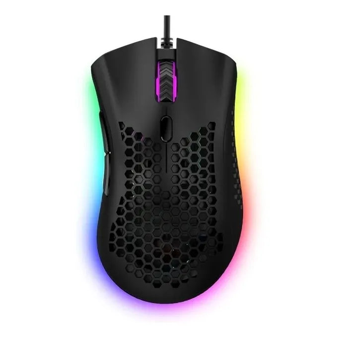 Mouse Gamer Ultralight Usb Hive Led Rgb Macro 7200 Dpi