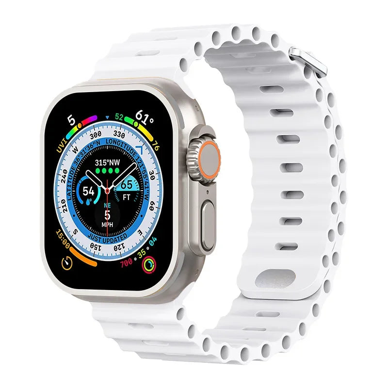 Pulseira de silicone para apple watch