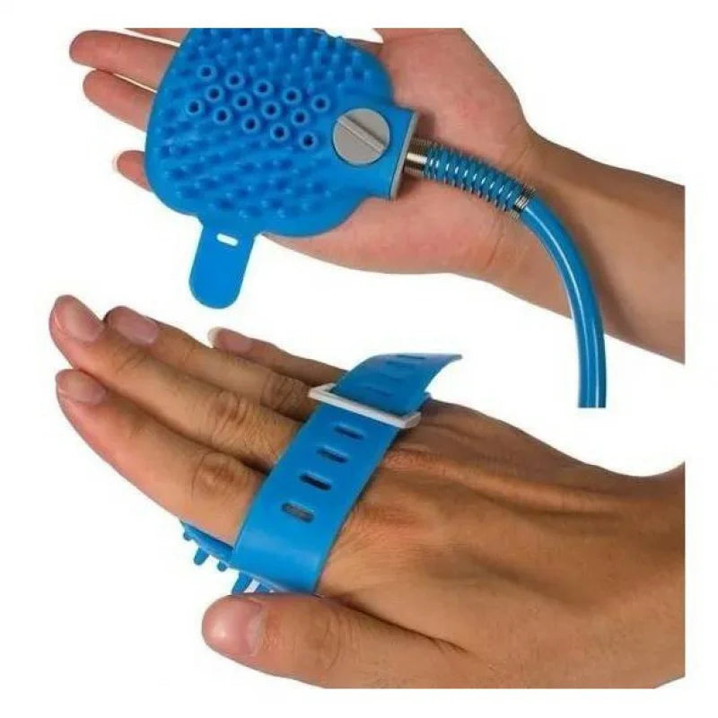 Pet Silicone Hose Massager Glove For Bath Dogs and Cats