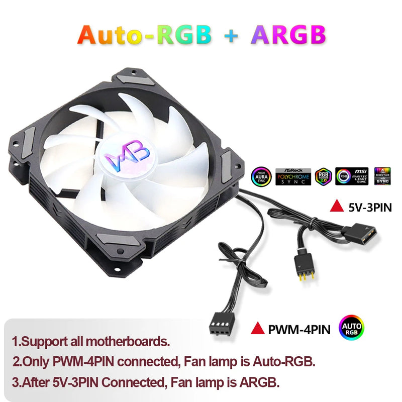 CPU Radiator Fan Low Profile Cooler Pwm 4pin 120mm LGA 1150 1151 1155 1156 1200 1700 2011 V3 X79 X99 AM3 AM4 Ultra Slim RGB ARGB