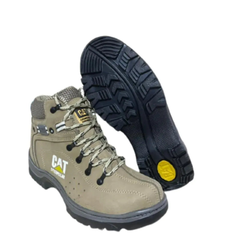 BOTA LETURNING TENIS CATERPILLAR ADVENTURE COURO NOBUCK LEGÍTIMO 100% NATURAL MASCULINO