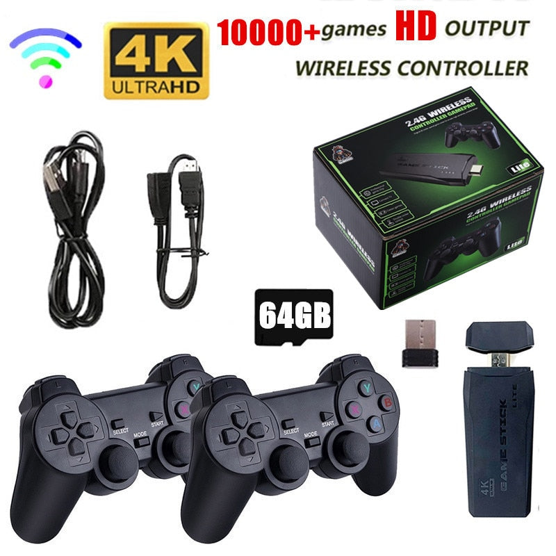 Vídeo Game Stick 4K - 15000 Jogos Retro do PS1, Super Nintendo, Atari e outros...